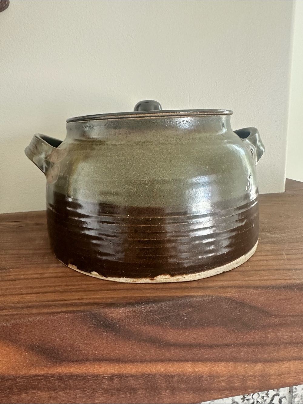 Vintage Peerless Pottery Studio Stoneware Bean Pot - Martin Holt